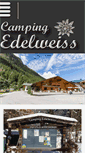 Mobile Screenshot of camping-edelweiss.at